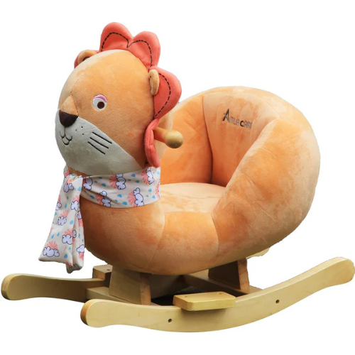 املا كير - كرسي هزاز للاطفال لون برتقالي - اجعلي ص...