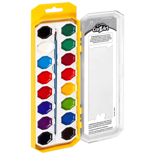 كرا زيد ارت - مجموعة الوان مائية - 16 قطعة