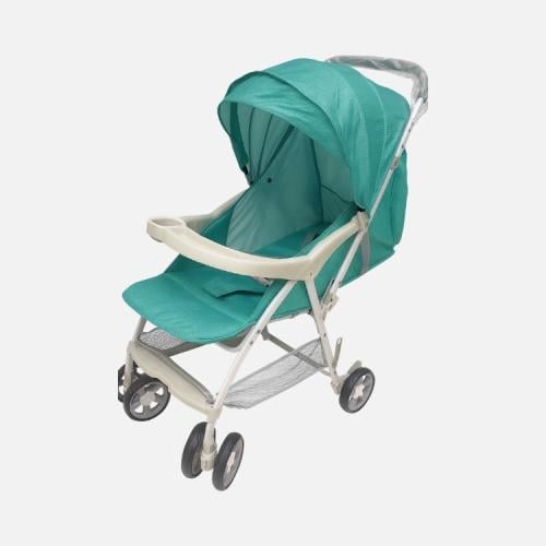 عربة أطفال مريحة وقابلة للطي بلون تركوازي أنيق – ت...