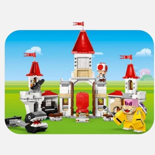 ليغو - بناء قلعة سوبر ماريو معركة روي في قلعة بيتش...