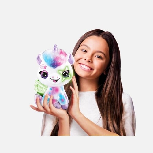 كانال تويز - لعبة يونيكورن قطيفة تُلوَّن بالرش وتض...