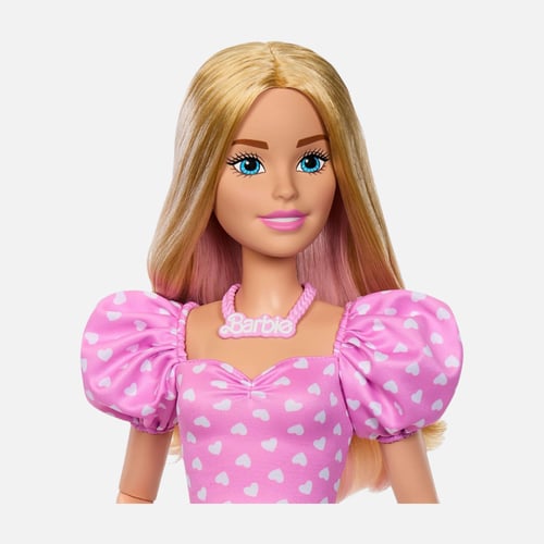 دمية باربي شقراء بطول 71 سم مع أزياء وإكسسوارات لل...