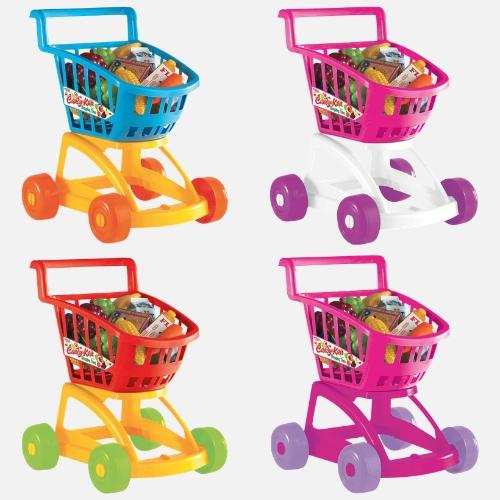 Candy & Ken – Kids Shopping Cart with Grocery Accessories – Sold per Piece ( Random )