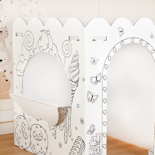 لعب بيت من الورق المقوى - تلوين 5 طبقات