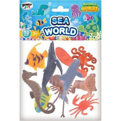 باور جوي - مجموعة ألعاب اسماك البحرية 10 قطع