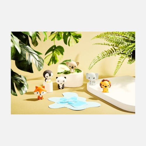 كرايولا - مجموعة تلوين مع ممحاة حيوانات (مفاجأة)