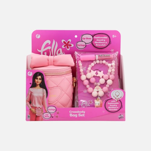فله - مجموعة حقيبة كروس بودي مع مجوهرات أنيقة