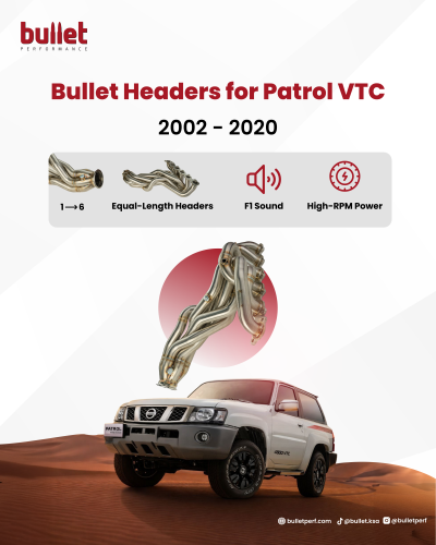 Bullet Headers for Patrol VTC 2002 - 2020
