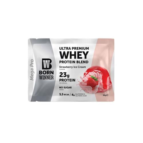 بورن وينر واي بروتين بنكهة بوظة الفراولة مع الإنزي...