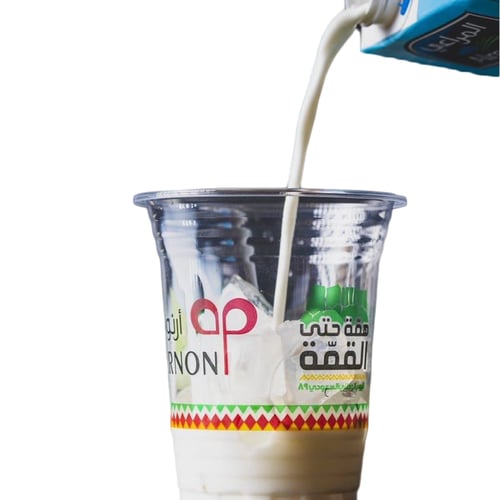 أكواب بلاستيك بغطاء ارنون 3 مقاسات 1000 حبة بسعر ا...