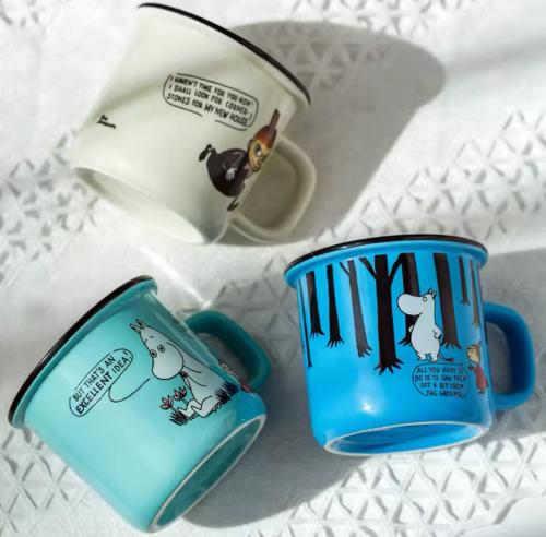 أكواب سيراميك ملونة برسومات كرتونية 300 مل