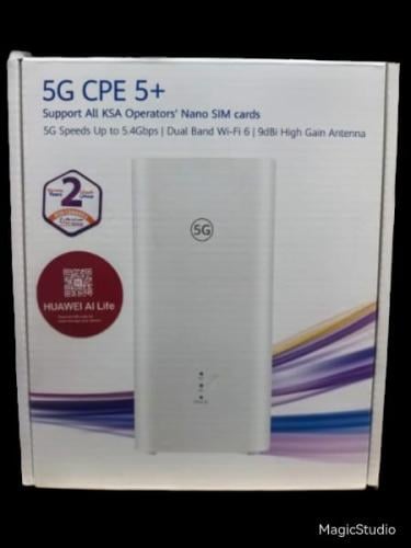 راوتر هواوي H153- 5G CPE 5 بلص + واي فاي 6 - اسود