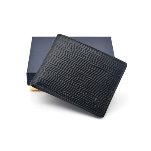 Bozcada - Leather 6 credit card wallet, - Black