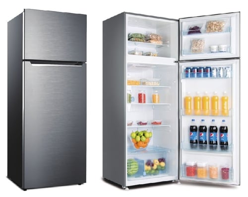 ثلاجة بابين جيستينج هاوس 466 لتر 16.4 قدم سلفر - 1...