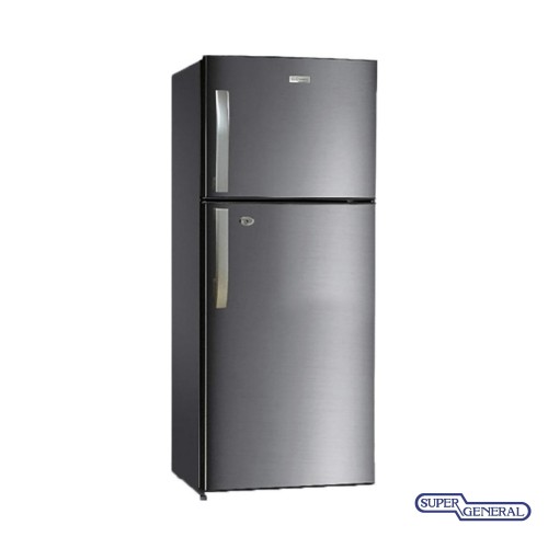 ثلاجة سوبر جنرال 11.7 قدم استيل موديل KSGR410W