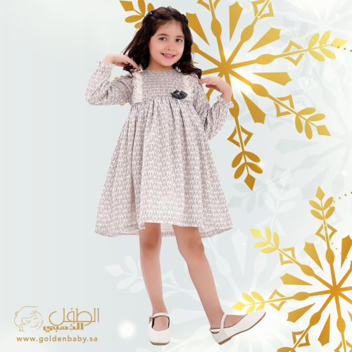 فستان رقيق بطبعات جذابة