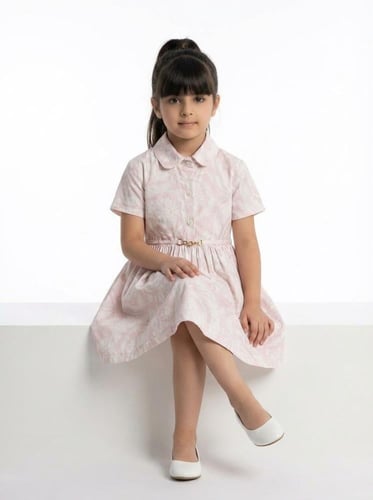 فستان روزا الكلاسيكي مع قبعة