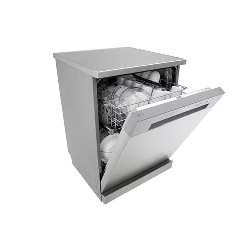 غسالة صحون LG ال جي 14 مكان 5 برامج لون فضي بلاتين...