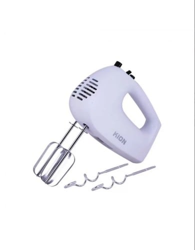 خلاط يدوي كهربائي كيون 5 سرعات 300 واط ابيض KHR/50...