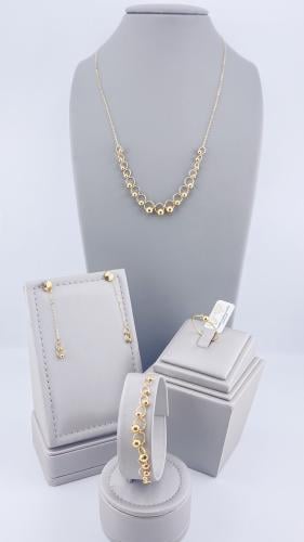 طقم ذهب عيار 18