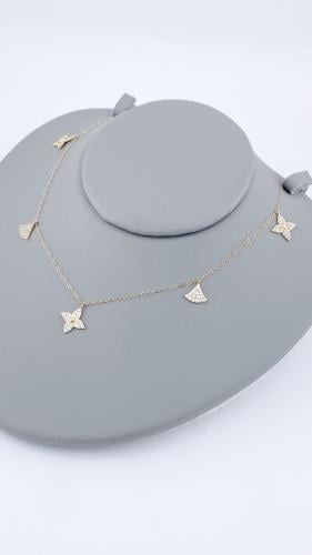 عقد ذهب عيار 18