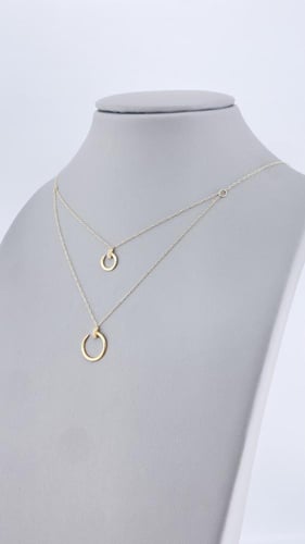 طقم ذهب عيار 18