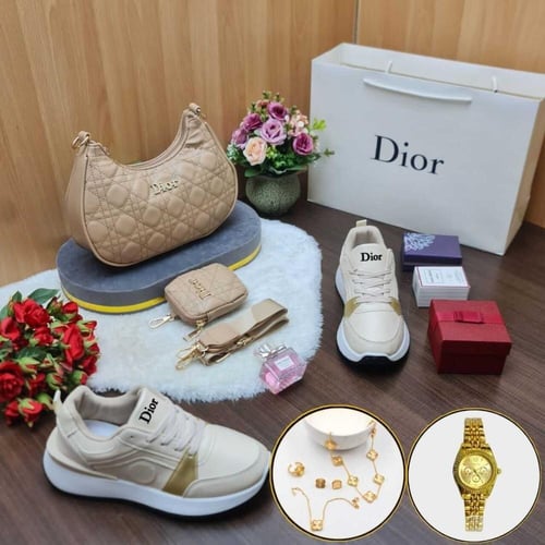 بوكس ديور نسائي فاخر – شنطة، شوز، عطر، ساعة ومجوهر...