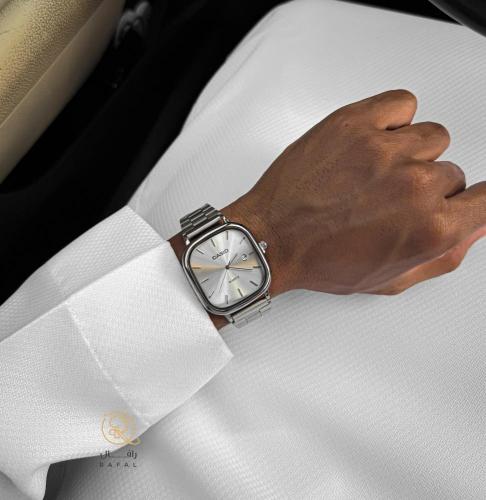 ساعة كاسيو الفضية بحفر اسمك