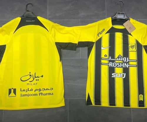 تيشيرت الاتحاد الاساسي خامة الاعبين بجميع الرعايات...