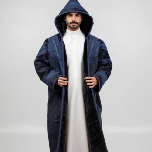 فروة شتوية رجالية فاخرة - فرو داخلي ناعم و قماش عا...