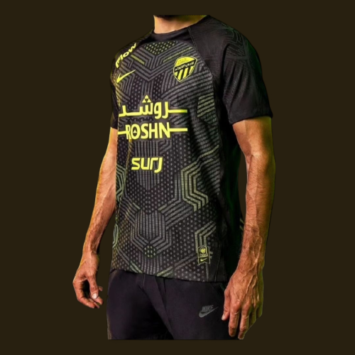 طقم الاتحاد الاسود 2025 الاصلي بتصميم فريد وراقي