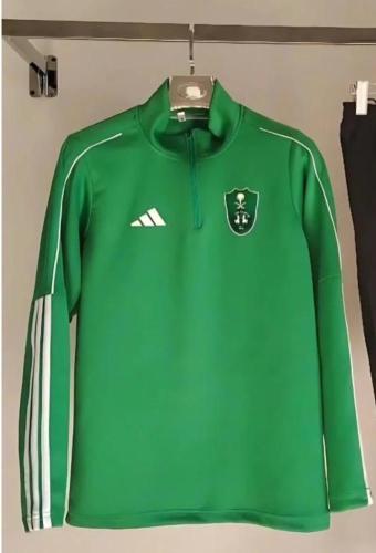 سويتر بلوفر الاهلي السعودي 2025 اللون الاخضر