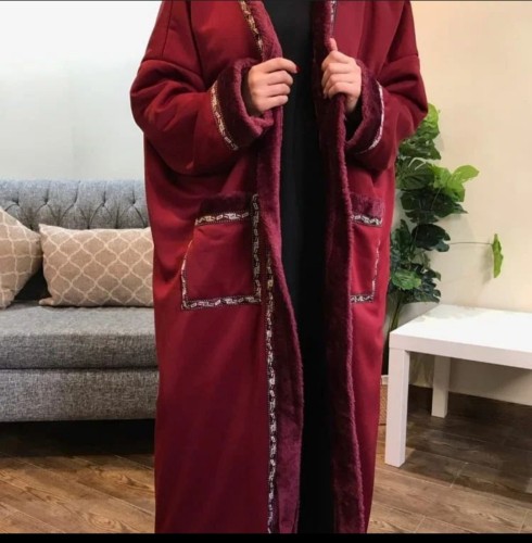 فروة شتوية نسائية فاخرة - فرو داخلي ناعم ودافئ