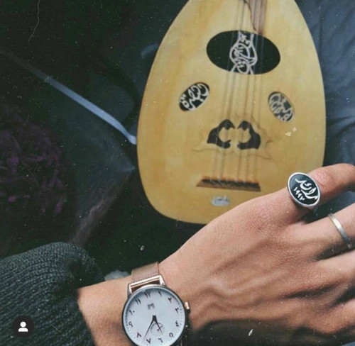 خاتم ملكي مخصص منقوش باسم من الفضه الإسترليني عيار...