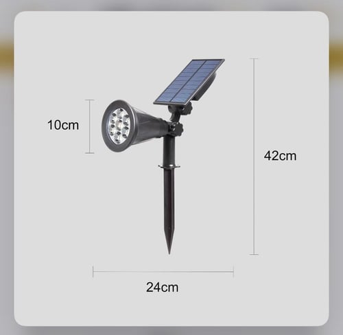 كشاف حديقة غرس إنارة ملون تعمل طاقة شمسية بحساس ضو...