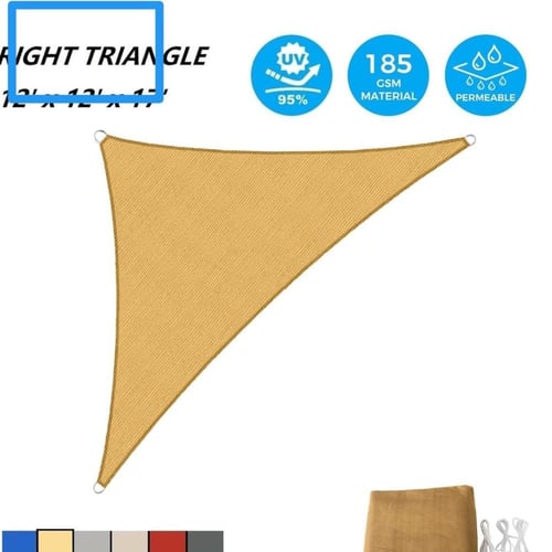 مظلة شمسية مثلثة الشكل مقاس5متر في 5متر في5متر