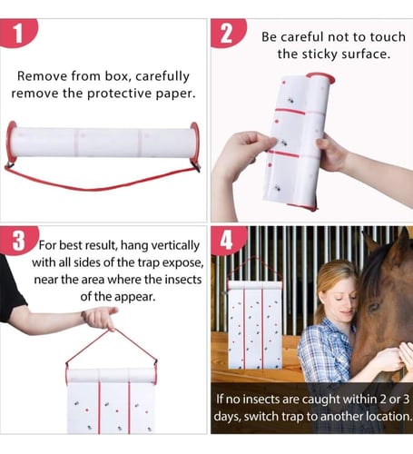 صائد ذباب شريط لاصق بلون اصفر جاذب للذباب والحشرات...