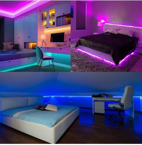 شريط الاضاءه Led يعمل usp