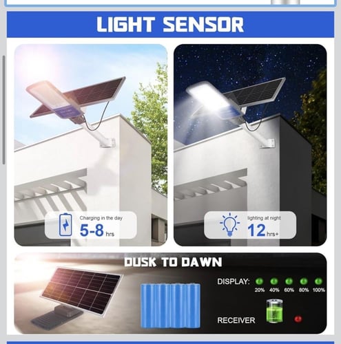كشاف طريق طاقة شمسية 2000 وات