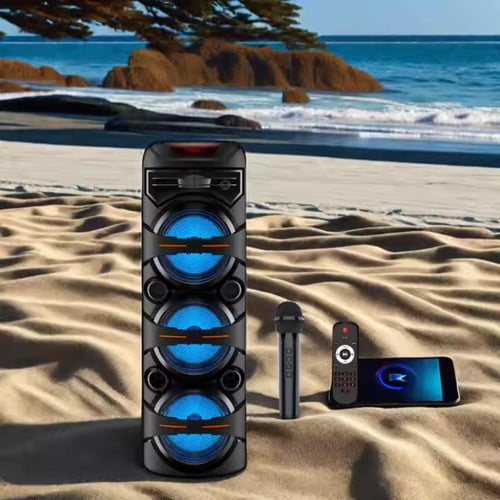 مكبر صوت ثلاثه دور