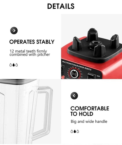 خلاط كهربائي متعدد الوظائف لعمل العصير وجرش الثلج