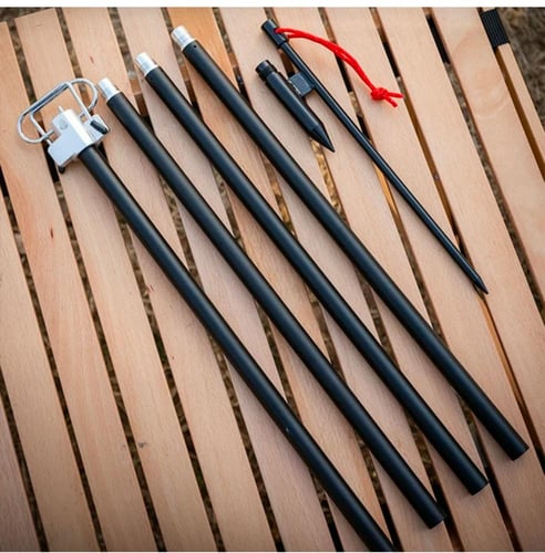 عمود إضاءة مزدوج الرأس قابل للسحب