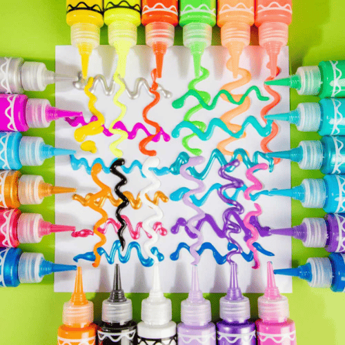 مونت مارت | مجموعة طلاء الملصقات - 24 لون