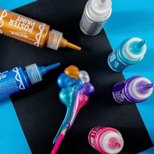 مونت مارت | مجموعة طلاء الملصقات المعدنية - 12 قطع...