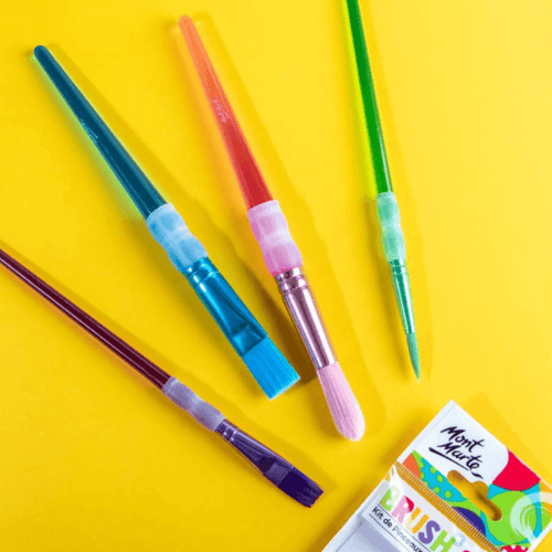 مونت مارت | طقم فرش رسم للأطفال بمقبض سيلكون من 4...