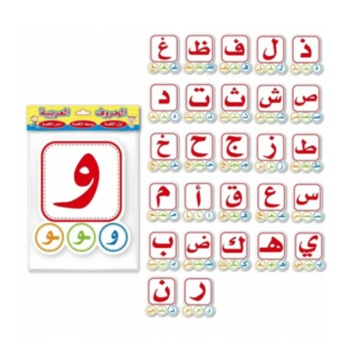 بطاقات أصوات الحرف وأشكال الحرف (منتجين)