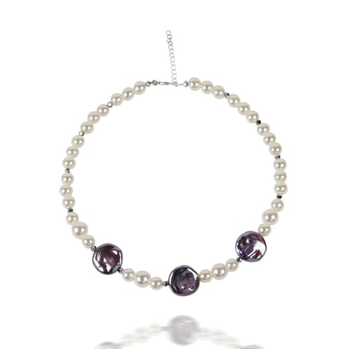 عقد أنيق تشوكر لولو متنوع | Mixed pearls choker