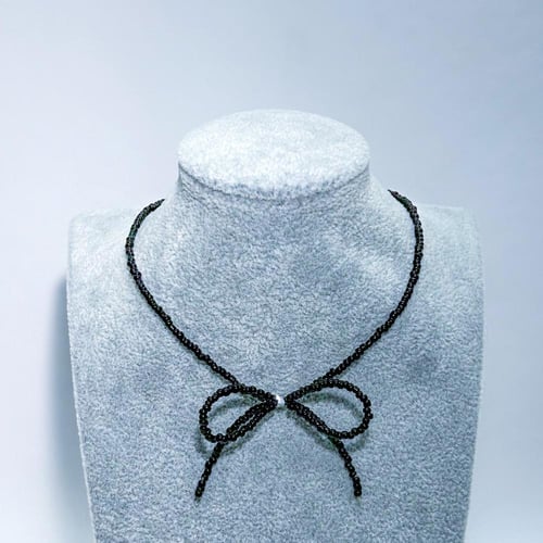 عقد تشوكر فيونكة ناعم | Bowknot choker necklace