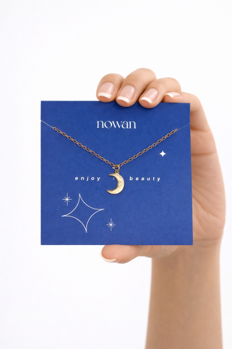 10 قطع من السلسال الهلال الذهبي ضد الصدأ