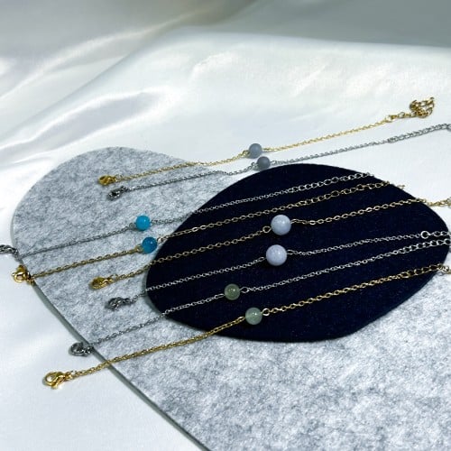 اساور مع أحجار طبيعية متنوعة | Natural stones brac...